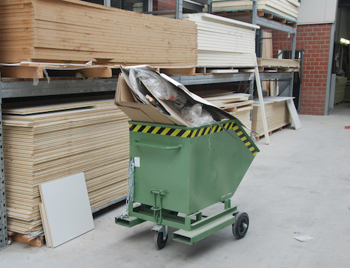 Kastenwagen TYP KW Inhalt 250 Liter, blau lackiert