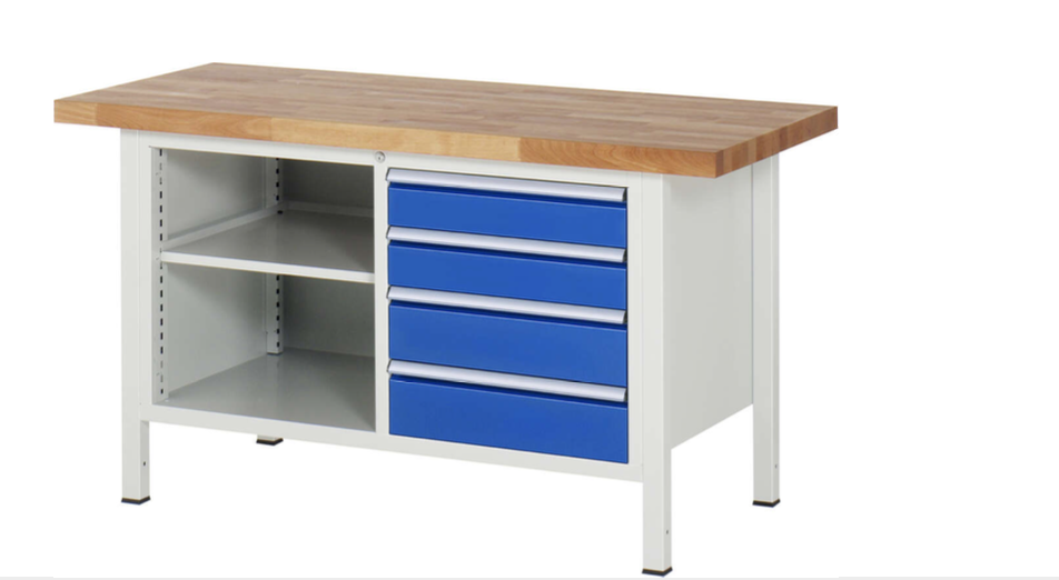 Werkbank 8000 mit 4 Schubladen