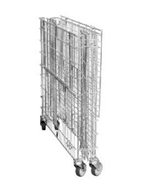 Ballwagen, Metall-Rollbehälter, 1040 x 1000 mm, Typ 5-seitig "Antidiebstahl"