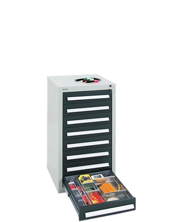 Schubladenschrank Serie T-100/35-1, 8 Schubladen (8x100 mm)