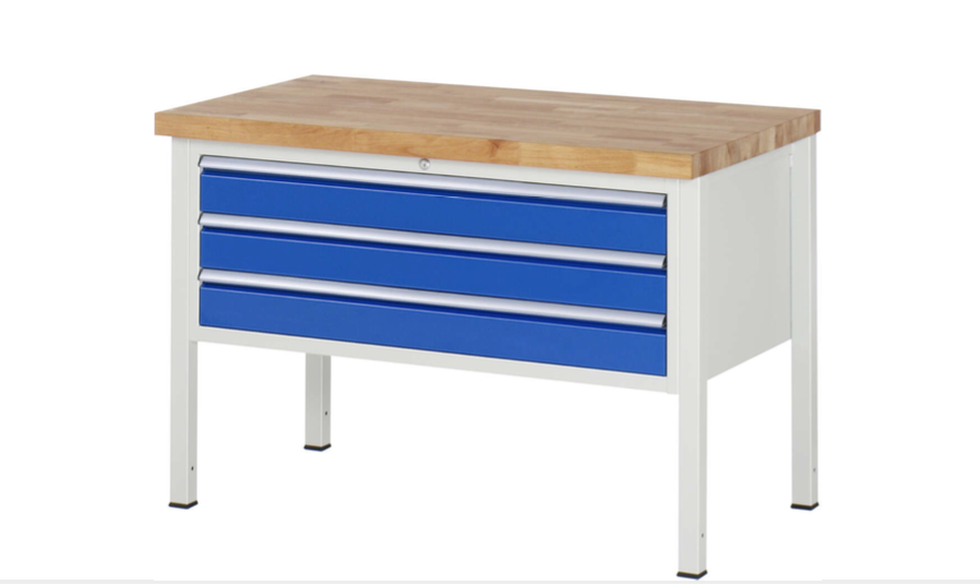 Werkbank 8000 mit 3 Schubladen