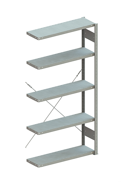 META Steckregalsystem CLIP 100 S3, AR, 2000x1000x300 mm, Feldlast 1100 kg, vzk.