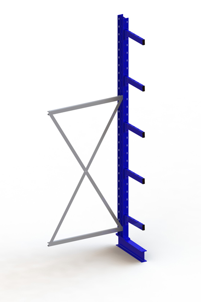 META MULTISTRONG Medium Kragarmregal Anbauregal, 3000x1000x400 mm, einseitig