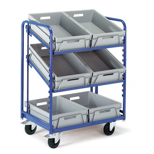 Etagenboden Eurokastenwagen, mit Kasten (1240x620mm)