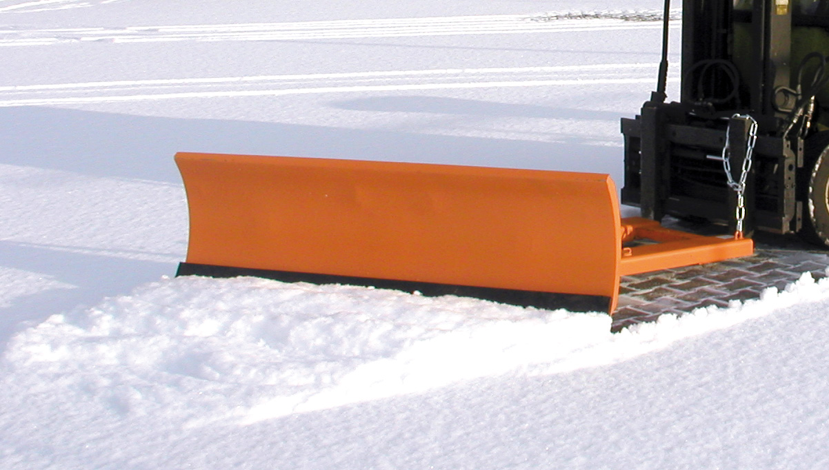 Bauer Schneeschieber Typ SCH mit Gummischürfleiste, Schildbreite 2400 mm