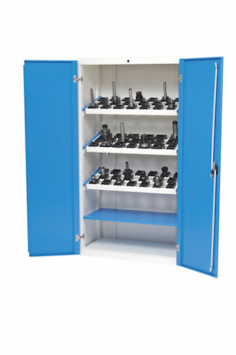 Lagerschrank für CNC-Werkzeuge mit 3 Rahmen, 66x CNC E2