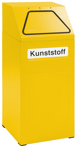 Wertstoffsammelbehälter signalgelb, 65 Liter