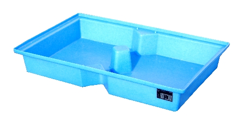 PE-Auffangwanne für Paletten zur Lagerung von Kleingebinden, Auffangvolumen 100 Liter
