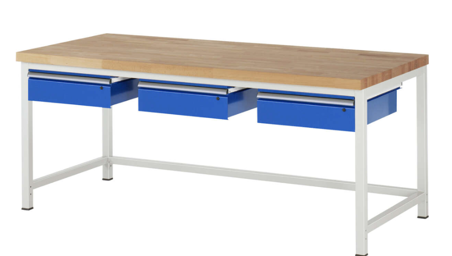 Werkbank 8000 mit 3 Schubladen