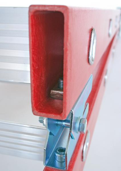 Kunststoff-Stehleiter, beidseitig begehbar, 2 x 4 Stufen