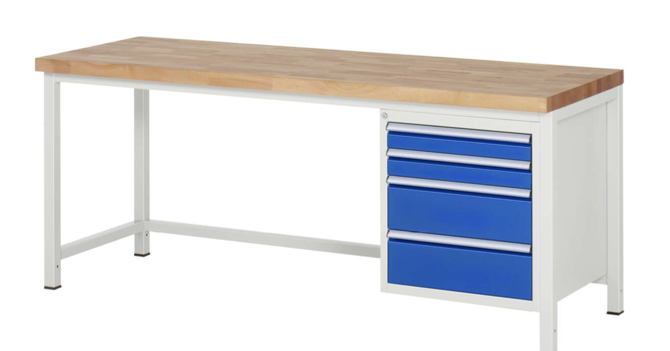 Werkbank 8000 mit 4 Schubladen