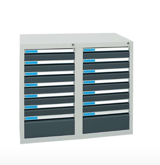 Schubladenschrank Serie ESTA-2, Teleskopauszug