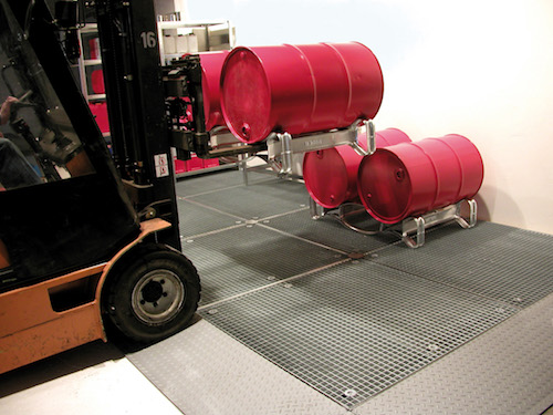Flachwannen als befahrbare Bodenschutzwanne, 223 Liter Auffangvolumen
