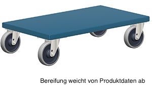 Möbelhund mit thermoplastischer Bereifung 2er Set (600x300mm)
