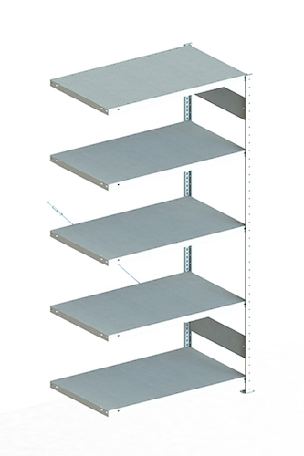META Steckregalsystem CLIP 150 S3, AR, 2000x1000x600 mm, Feldlast 1100 kg, kunststoffbeschichtet