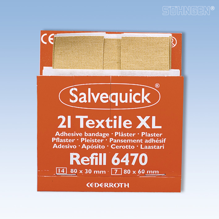 Salvequick Pflaster-Abschnitte elastisch 21 Stk., Refill 6470