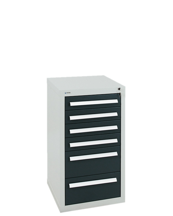 Schubladenschrank Serie T-100/35-1, 6 Schubladen (4x100, 2x200mm)