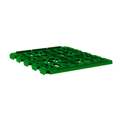 Kunststoffzwischenboden für Rollbehälter 815x724mm, Verkehrsgrün
