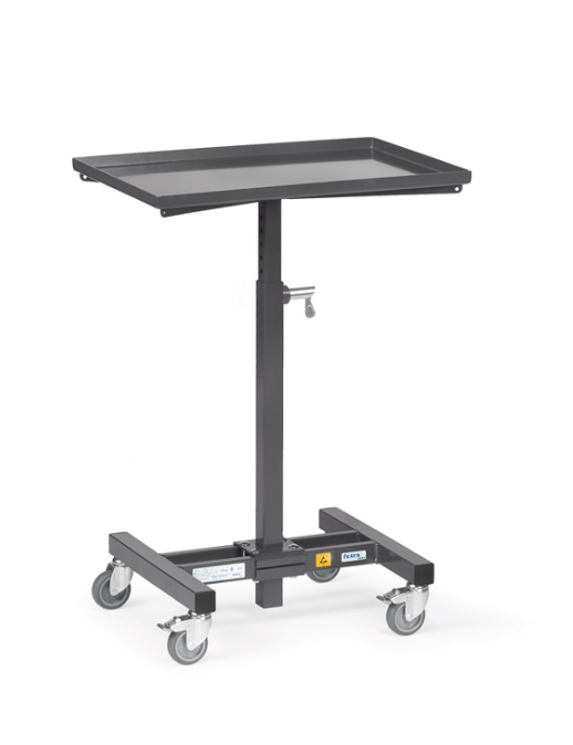 ESD-Materialständer 150 kg, höhenverstellbar von 720-995 mm, elektrisch leitfähige Ausführung
