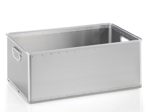 Stapelkörbe aus Leichtmetall, 82 Liter