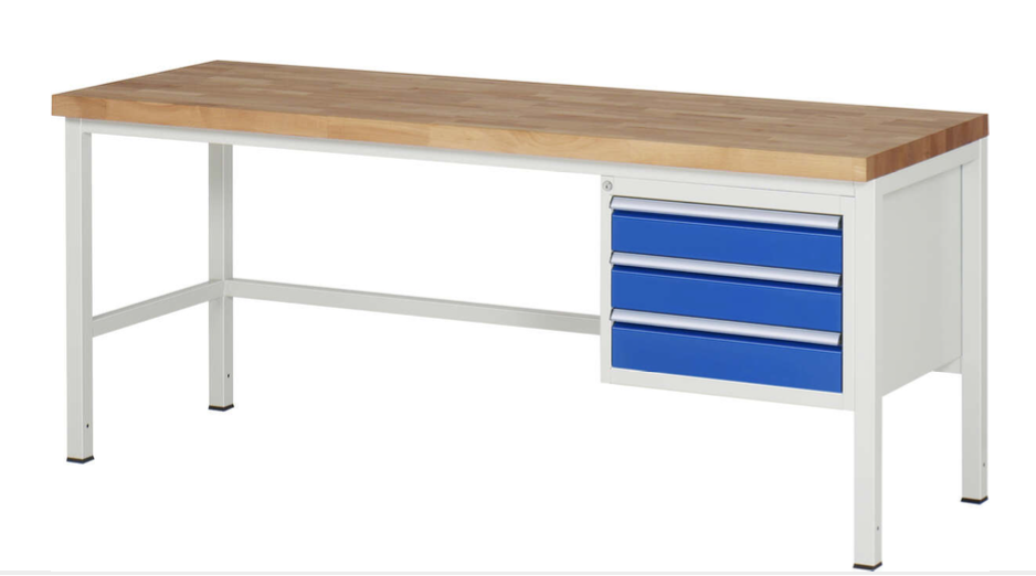 Werkbank 8000 mit 3 Schubladen