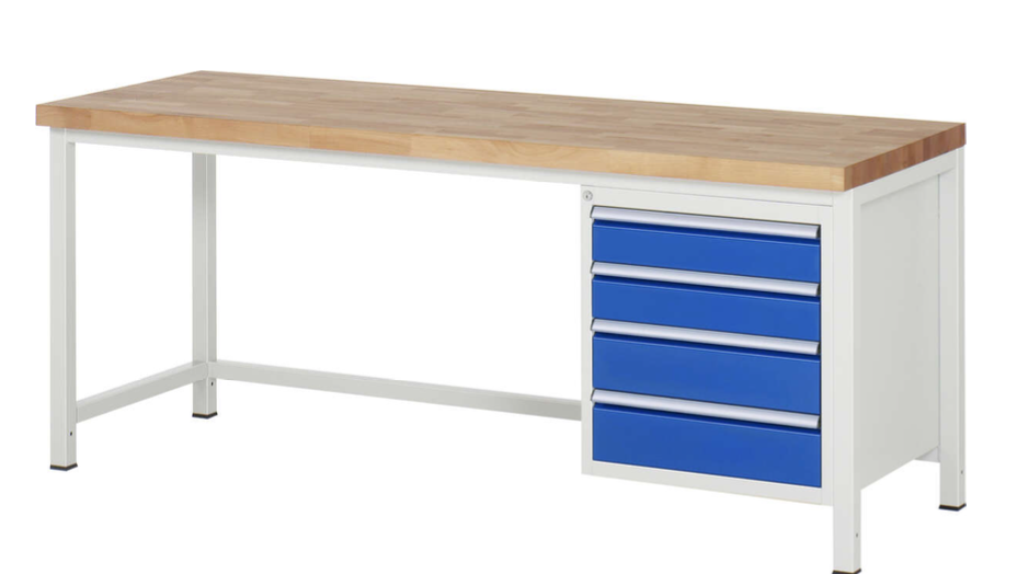Werkbank 8000 mit 4 Schubladen