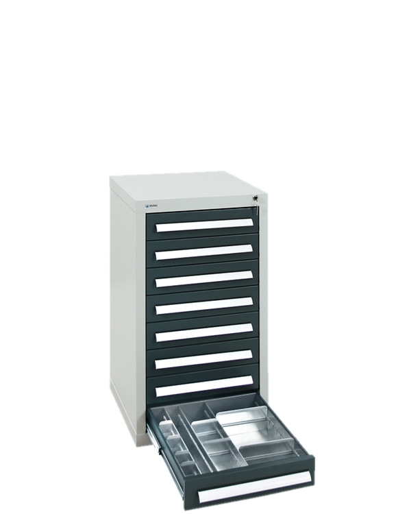 Schubladenschrank Serie T-100/35-1, 8 Schubladen (8x100 mm)