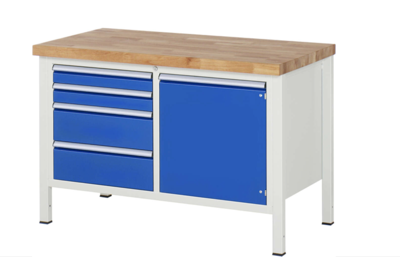 Werkbank 8000 mit 4 Schubladen