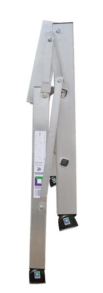 Aluminium-Arbeitspodest, einseitig begehbar, klappbar, 3 Stufen