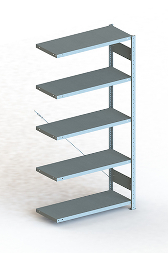 META Steckregalsystem CLIP 150 S3, AR, 2000x1000x400 mm, Feldlast 1100 kg, vzk.