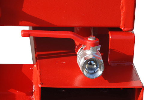 Spänebehälter mit niedriger Mulde, 250 Liter, lackiert