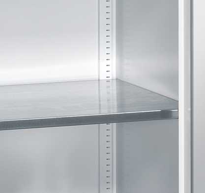 Werkzeugschrank mit Flügeltüren, 3 Schubladen und 4 Böden, Front 6011 Resedagrün