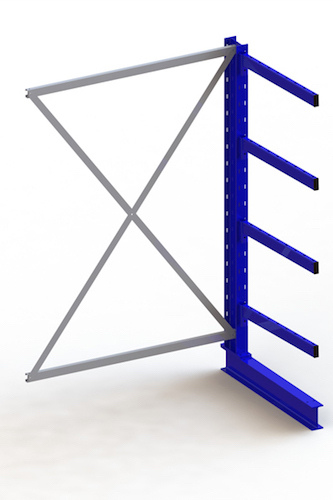 META MULTISTRONG Medium Kragarmregal Anbauregal, 2000x1300x800 mm, einseitig
