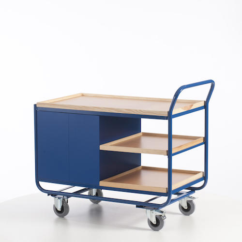 Montagewagen mit Stahlschrank