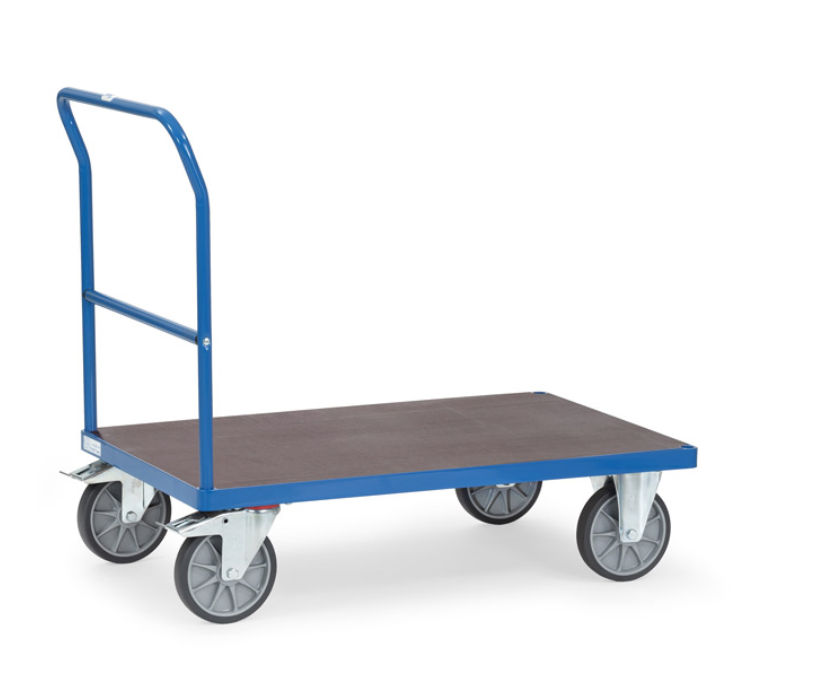 Schiebebügelwagen  600 kg Tragkraft, mit Siebdruckplatte 1200x800