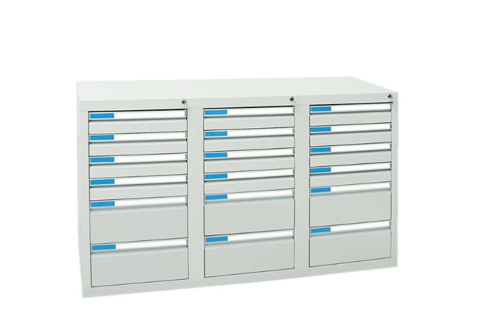 Schubladenschrank Serie ESTA-3, Teleskopauszug