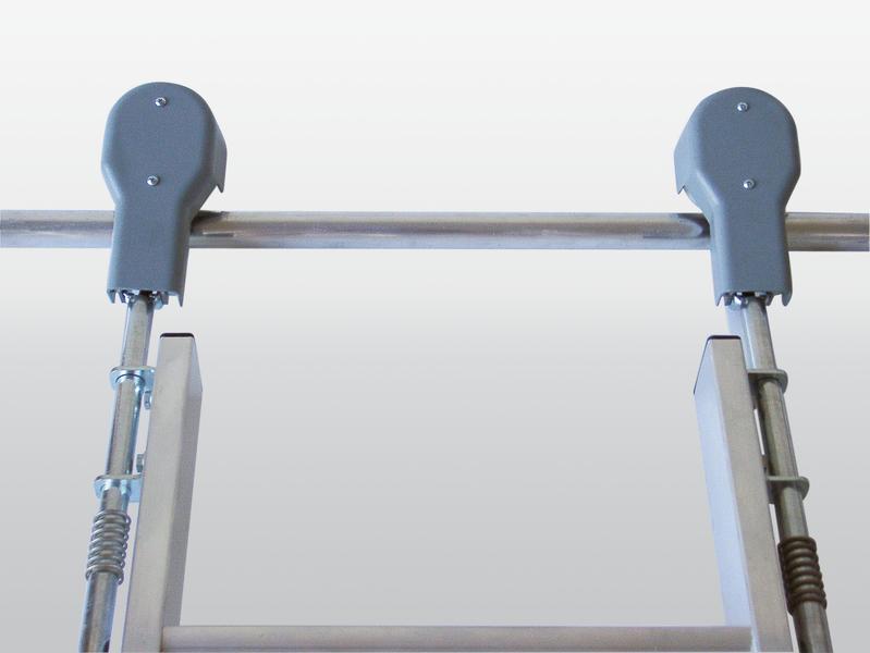 Aluminium-Regalleiter fahrbar