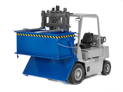 Klappbodenbehälter Stapler und Kran, Inhalt 0,75 m³, Tragfähigkeit 1250 kg