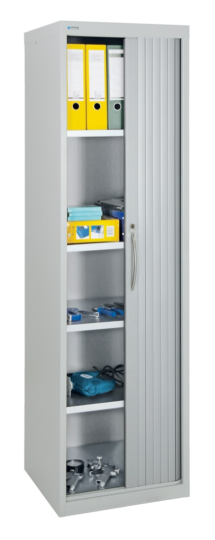 Jalousieschrank MovaFlex III, metallic mit 4 Fachböden