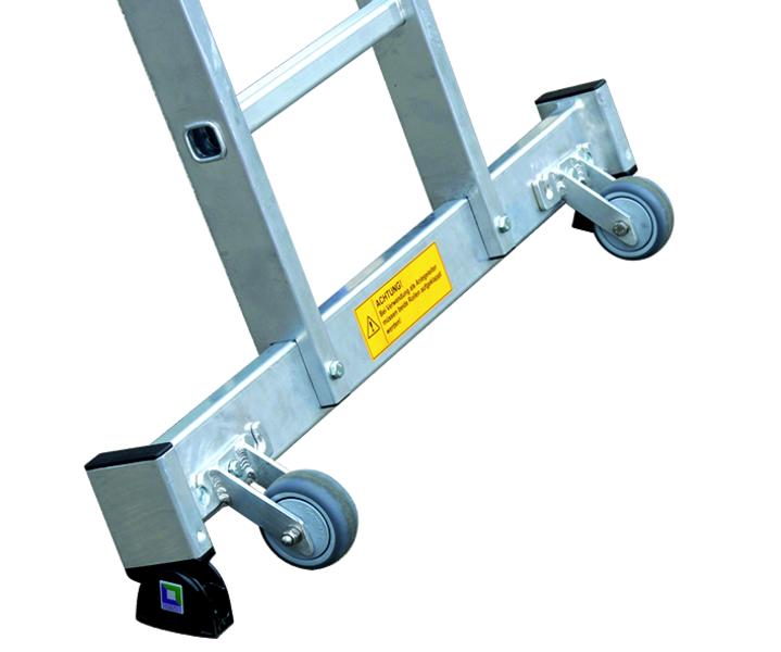 Aluminium-Anlegeleiter mit roll-bar- Traverse