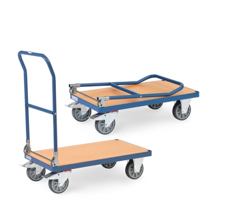 Klappwagen 600 kg Tragkraft, Schiebebügel klappbar 1200x800 mm