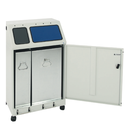 Kompakter 2-Fach Wertstoffsammler, 1x30 & 1x60 Liter mit Fusshebel