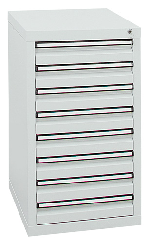 Schubladenschrank Basic, 8 Schubladen Enzianblau