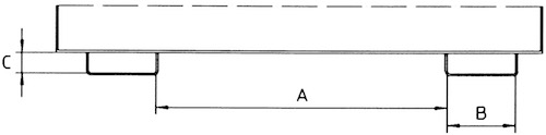 Sammelbehälter-System, Tragkraft 1000 kg, feuerverzinkt