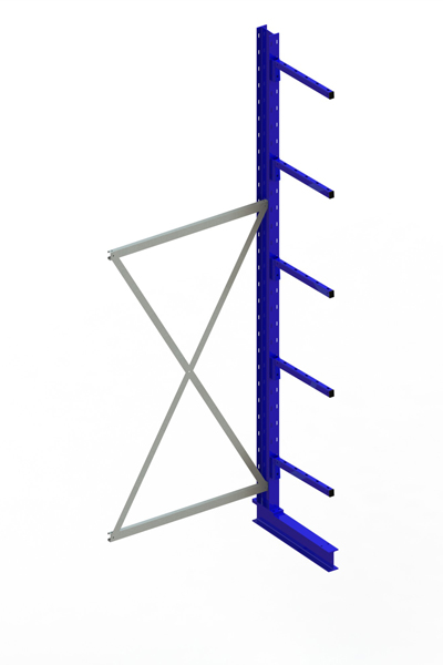 META MULTISTRONG Light Kragarmregal Anbauregal, 3000x1000x500 mm, einseitig