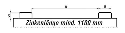 Konischer Klappbodenbehälter für Stapler und Kran, Inhalt 0,50 m³, Tragfähigkeit 1000 kg, lackiert