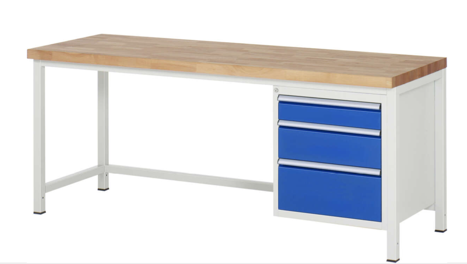 Werkbank 8000 mit 3 Schubladen