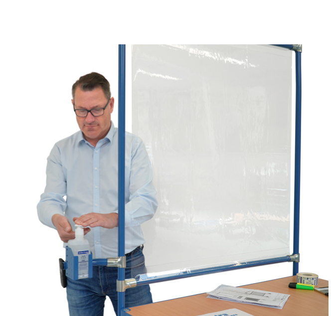 Desinfektionsmittelhalterung wahlweise für Bode-Flasche 1000ml Inhalt