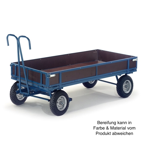 Handpritschenwagen mit Bordwand, 1500 kg Tragkraft