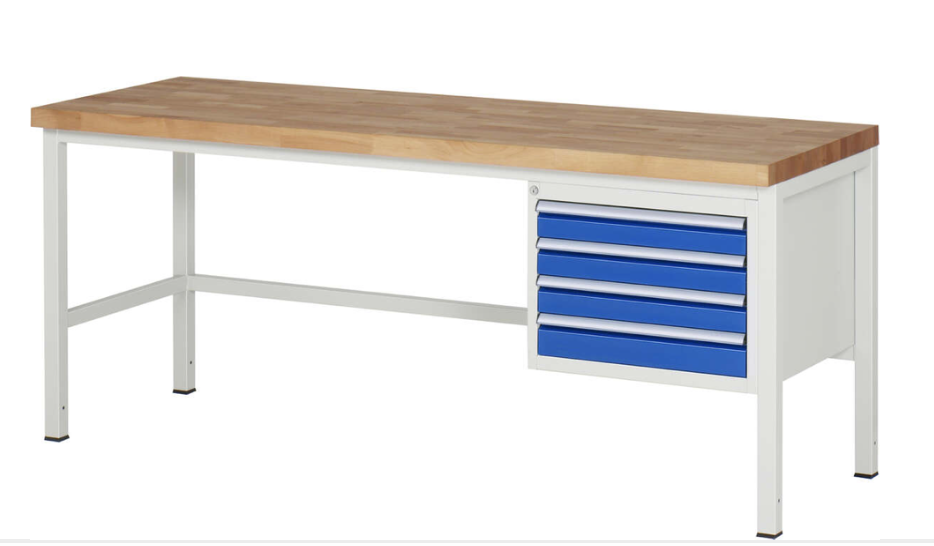 Werkbank 8000 mit 4 Schubladen